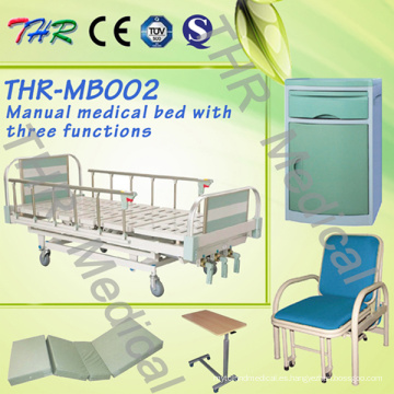 Cama de hospital manual de 3 funciones (THR-MB002)